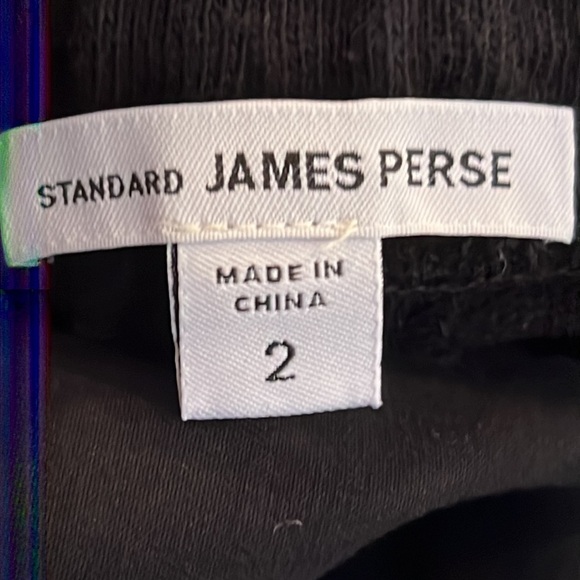 James Perse Standard Jersey Trimmed Black Jogger Pant Women's Size 2 - Picture 8 of 10